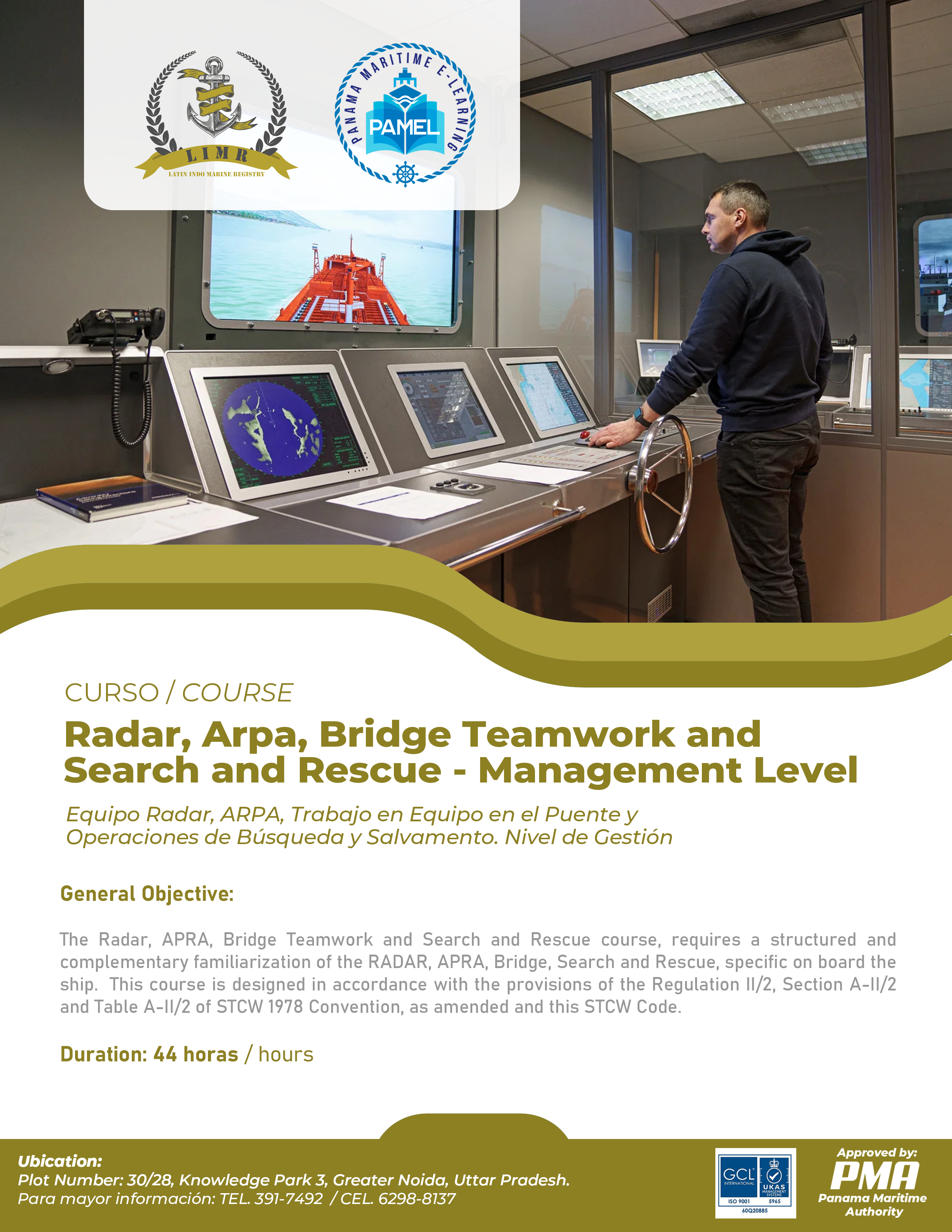 Radar, Arpa, Bridge Teamwork and Search and Rescue - Management Level