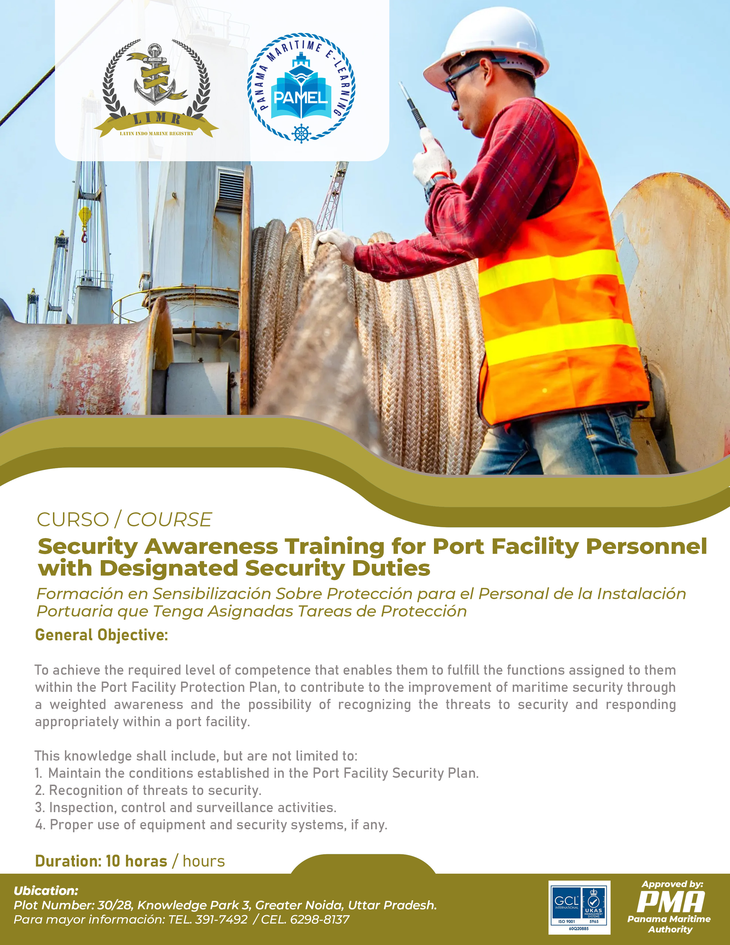 Security Awareness Training for Port Facility Personnel with designated security duties